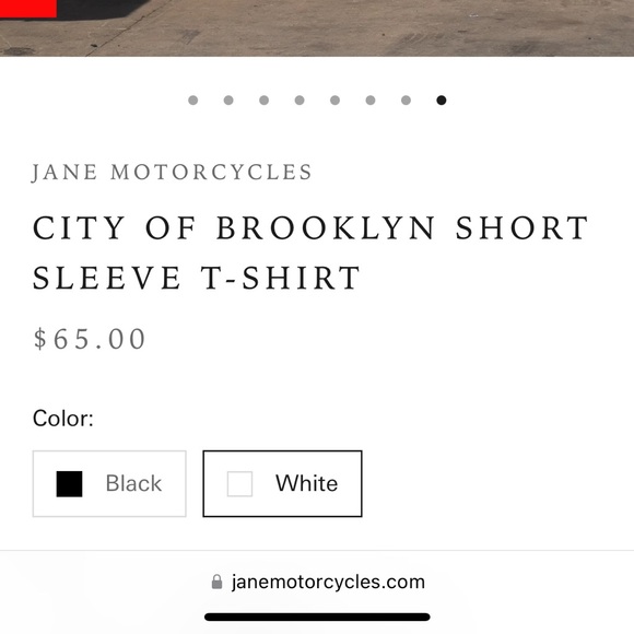 Jane Motorcycle White Tee Rose - Picture 5 of 7